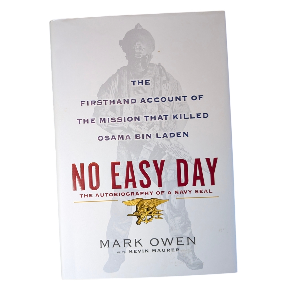 No Easy Day By Mark Owen Hardcover Book No Callouts Black & Gold